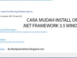 bagaimana Caranya Menginstall .Net Framework 3.5 Manual di Windows 10