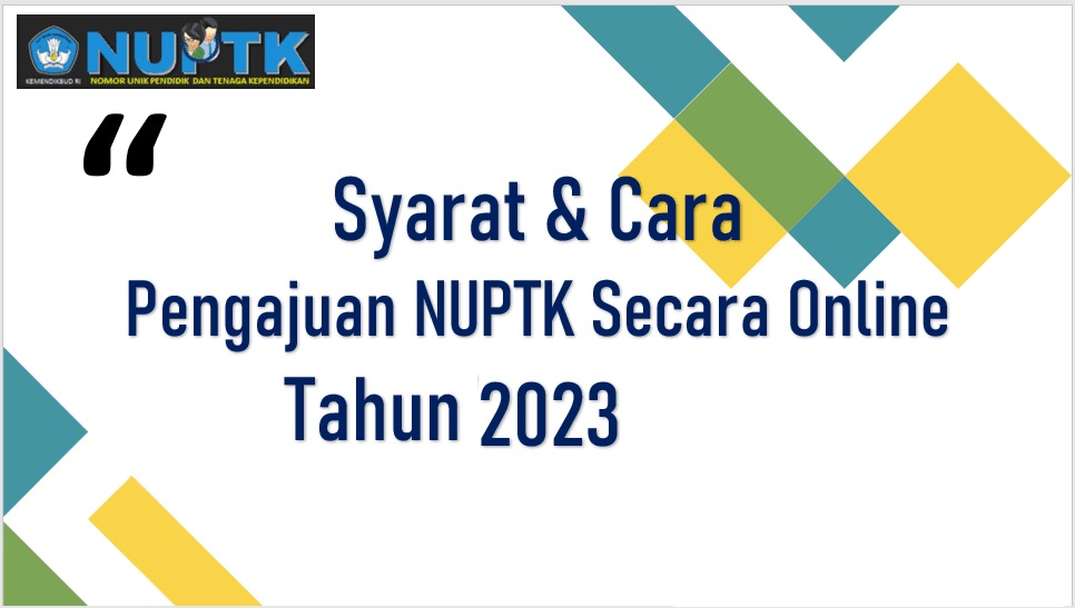 Cara Mengajukan NUPTK Online 2023