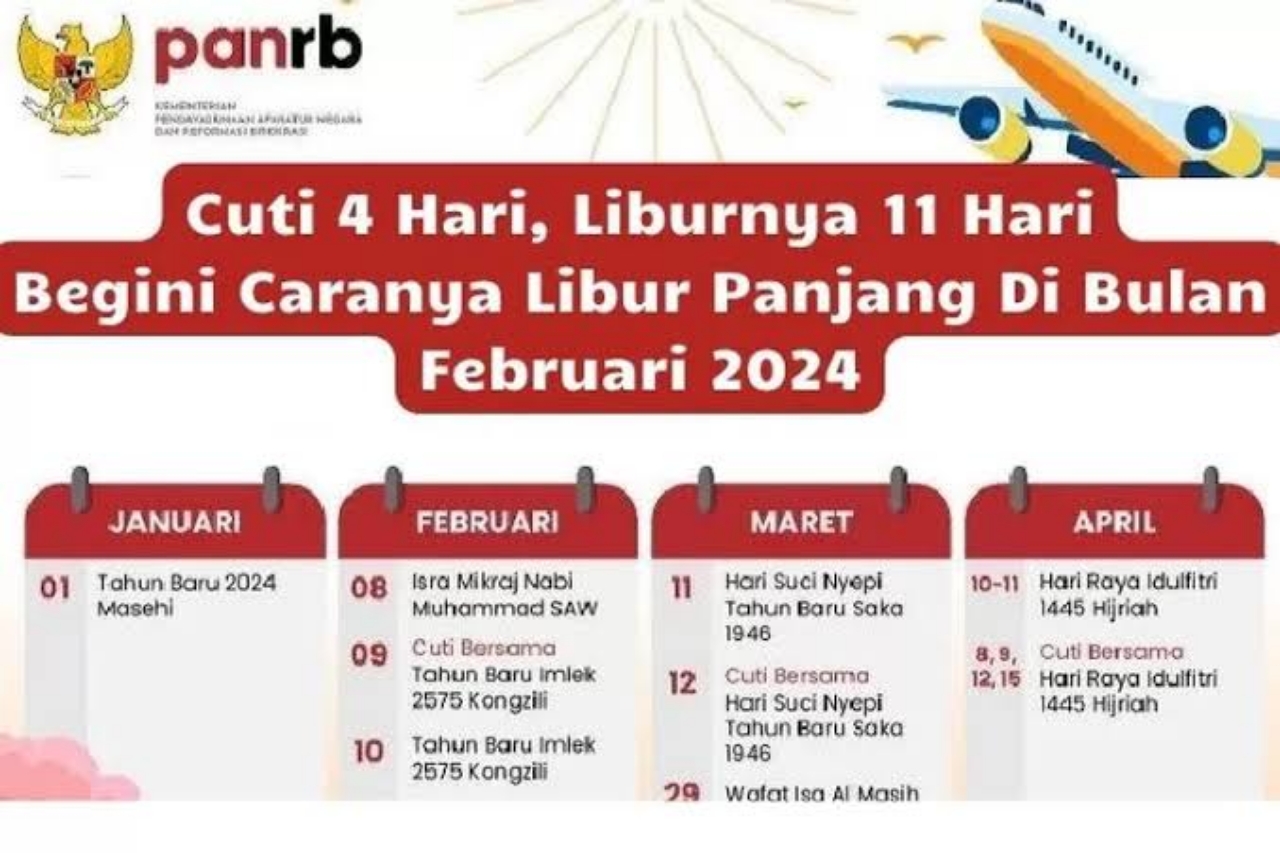 Jadwal Libur Cuti Bersama ASN 2024